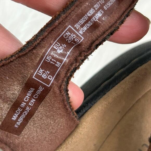 Clarks Neutral Brown Leather Laurieann Kay Slingback T-Strap Sandal 11 - Picture 8 of 8